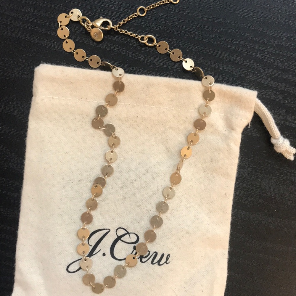 J Crew Disc Chain Necklace
